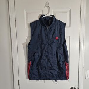 Starter Y2k Mens Small Athletic Streetwear Windbreaker Vest